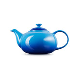 Le Creuset 1.3L Azure stoneware teapot with drip-resistant spout, ergonomic handle, heat-retentive, dishwasher safe – Keans