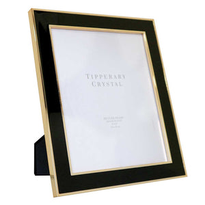 Black Enamel Frame with Rose Gold Edging 8" x 10"