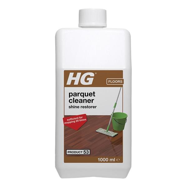 HG Parquet Gloss Wash & Shine Cleaner 1L, concentrated, fresh scent, shine restorer, safe use – Keans Claremorris.