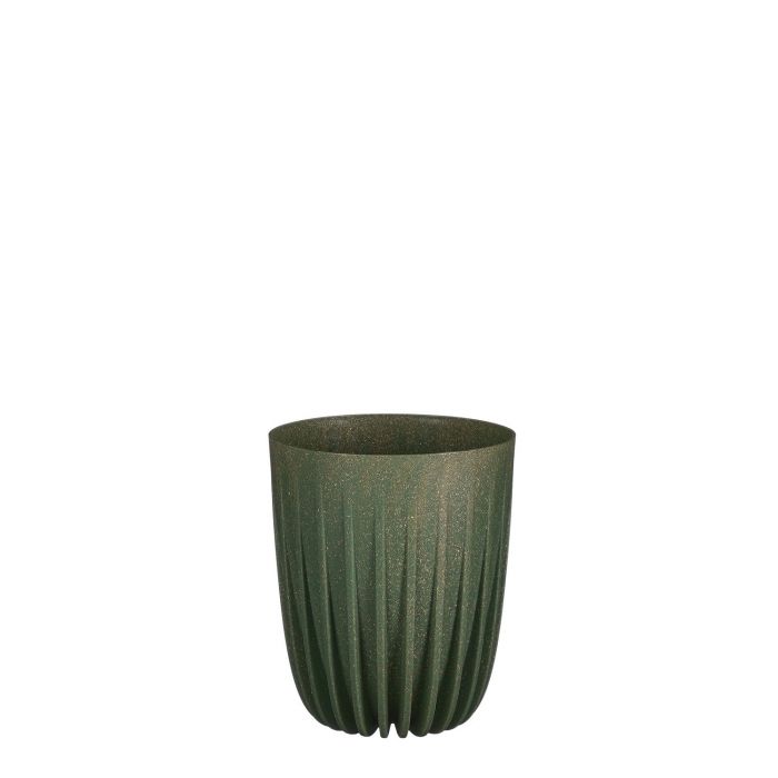 Lungo pot round green FSC Mix - h17xd14cm Media 1 of 1