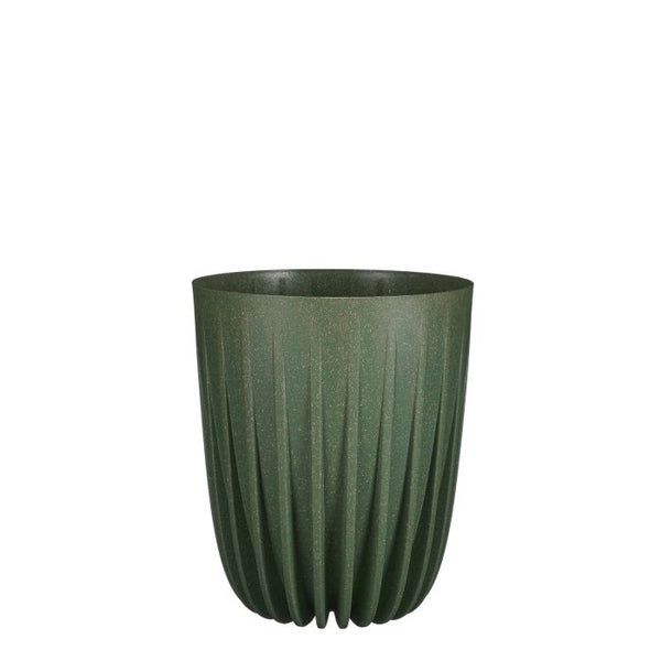 Lungo pot round green FSC Mix - h22,5xd19cm 