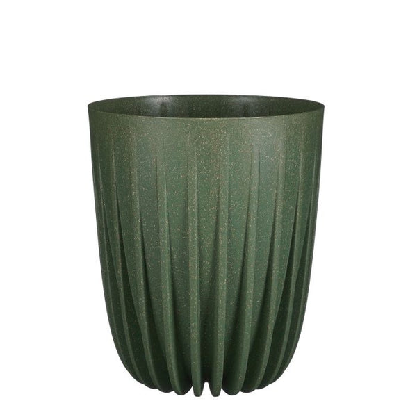 Lungo pot round green FSC Mix - h30xd25cm