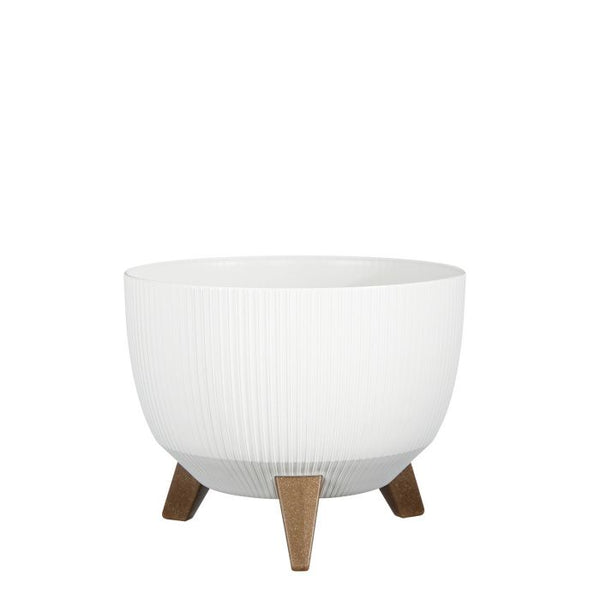 Doppio bowl on stand white FSC Mix - h18xd29cm