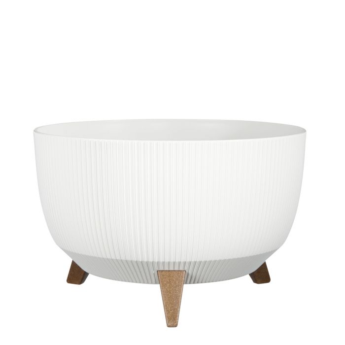 Doppio bowl on stand white FSC Mix - h20,5xd40cm