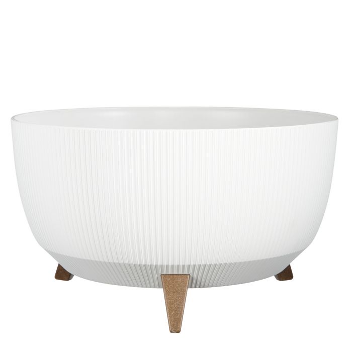 Doppio bowl on stand white FSC Mix - h22xd47cm