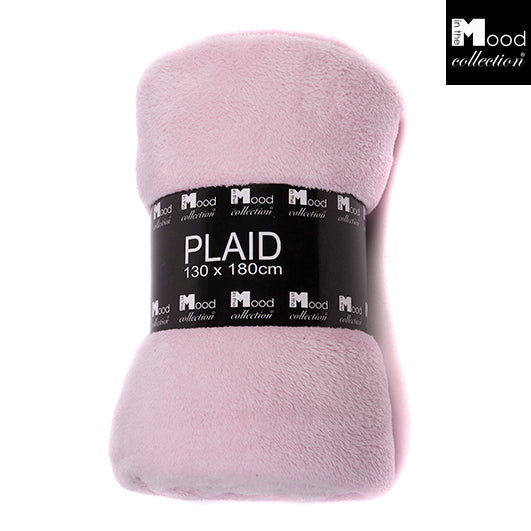 Maxime fleece plaid pink - l180xw130cm