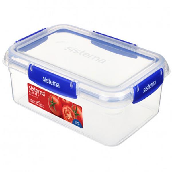 Sistema Rectangular 2.2L food storage containers, leak-proof, BPA-free, stackable, pack of 4 - Keans Claremorris
