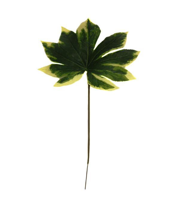 Artificial Variegated Aralia Leaf 61cm