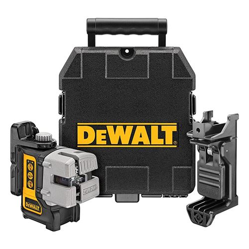 Dewalt DEW089K 3-beam self-leveling line laser with magnetic mount, micro adjust knob, and 25hr battery life – Keans