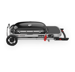 Weber Traveller BBQ portable charcoal grill, compact design, perfect for outdoor cooking – available at Keans Claremorris