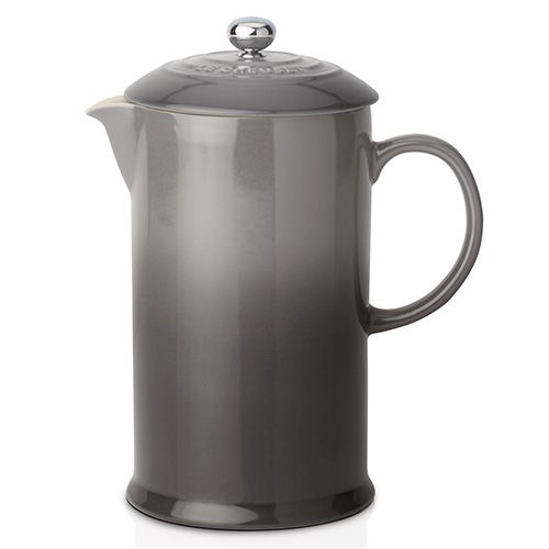 Le Creuset Cerise Stoneware Cafetiere Coffee Pot & Press Flint