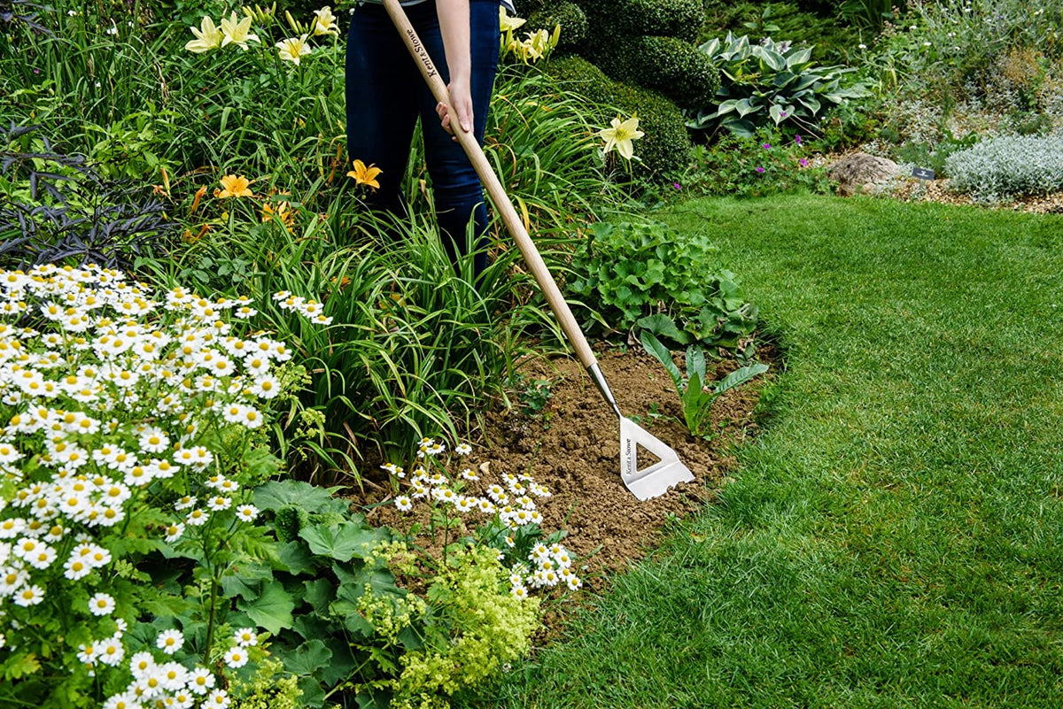 Stainless Steel Long Dutch Hoe for gardening, durable and rust-resistant | Keans Claremorris