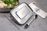 Load image into Gallery viewer, 800Ml S/S Lunchbox, Mirror (Satin Inside), With Spork, Straw
