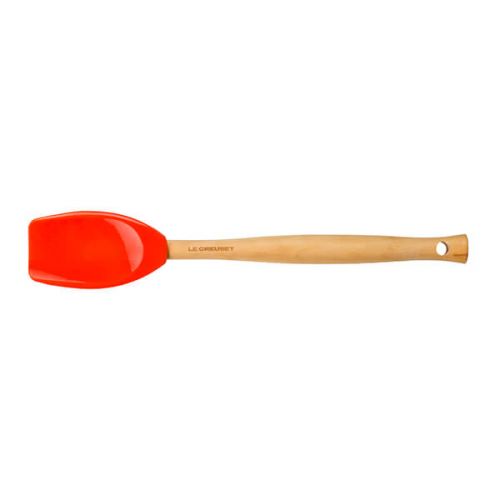 Le Creuset Volcanic orange silicone spatula spoon, heat-resistant, non-stick safe, removable head – Keans Claremorris