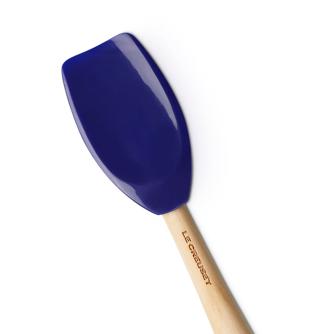 Le Creuset Craft Azure Spatula Spoon, durable kitchen utensil, vibrant blue handle – available at Keans Claremorris.