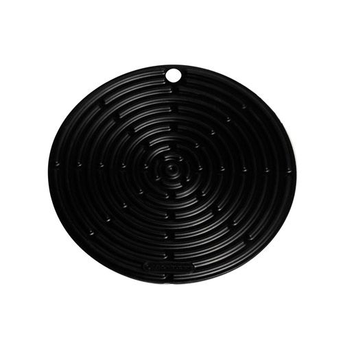 Le Creuset Black Round Cool Tool - heat-resistant silicone mat, potholder, jar gripper, anti-slip, Keans Claremorris