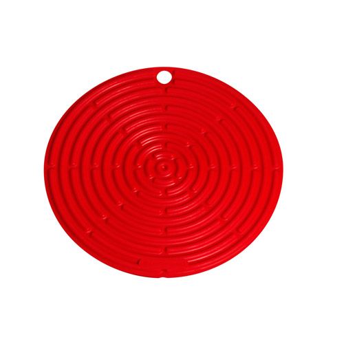 Le Creuset Cerise Round Cool Tool, heat-resistant silicone mat, potholder, jar gripper, anti-slip, Keans Claremorris