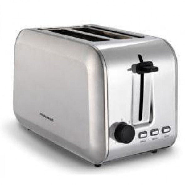 Morphy Richards 2-slice steel toaster with timer and easy-clean design, perfect toast every time – available at Keans