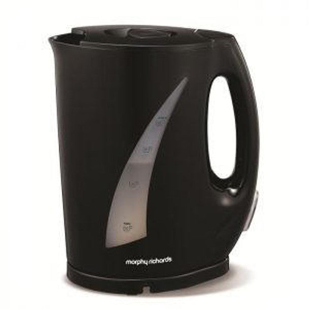 Morphy Richards Essentials 1.7L black cordless jug kettle with water level indicator and 360° base – Keans Claremorris.