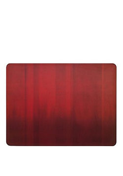 Denby Red 6Pc Placemats set, vibrant red color, durable material, perfect for dining, available at Keans Claremorris.
