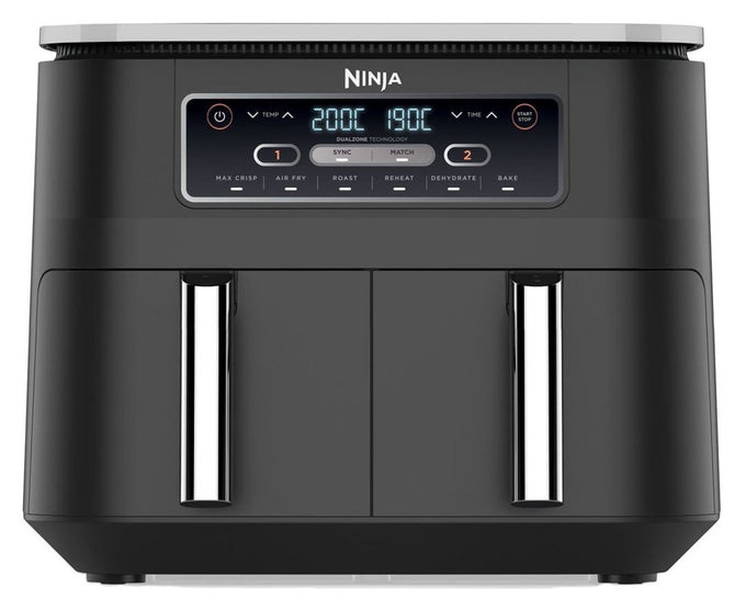Ninja Foodi Dual Zone Air Fryer AF300UK, 7.6L, 2 drawers, 6 functions, digital controls – available at Kean’s Claremorris –