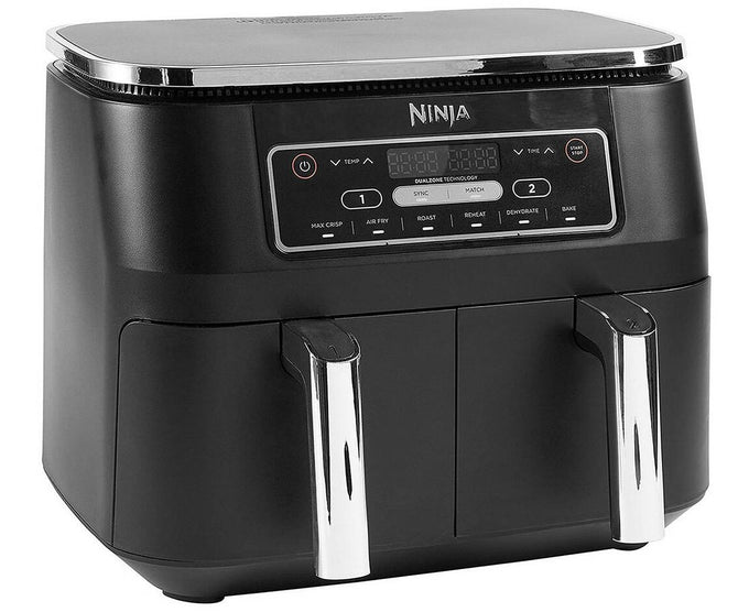Ninja Foodi Dual Zone Air Fryer AF300UK with two cooking zones, available at Keans Claremorris store.
