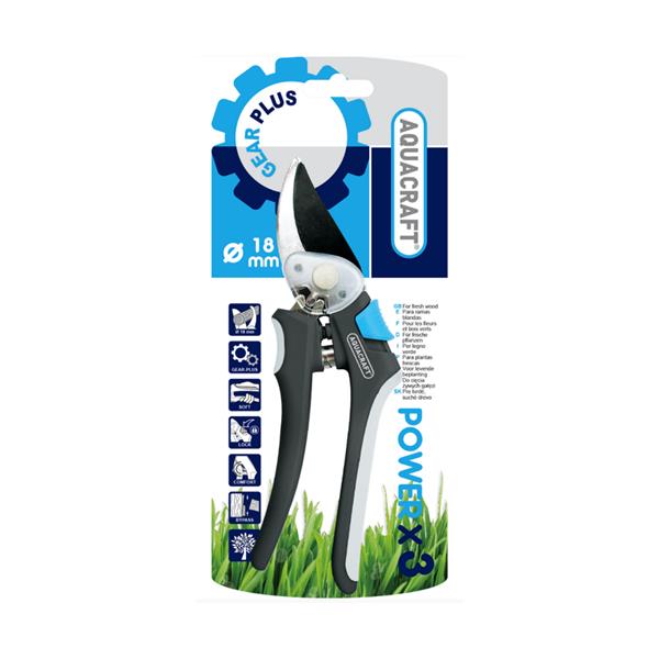 Secateurs Aquacraft 8" with stainless steel blades and ergonomic grip for precise pruning – Keans Claremorris.