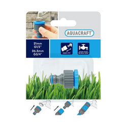 Aquacraft 1/2" to 3/4" Threaded Tap Connector for garden hoses - Keans Claremorris