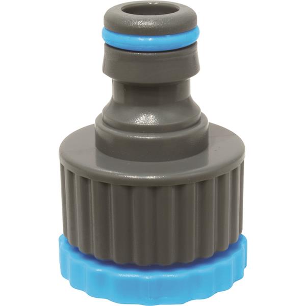 Aquacraft 1/2"-3/4" Threaded Tap Connector, durable plastic, male adaptor for hose, Keans Claremorris