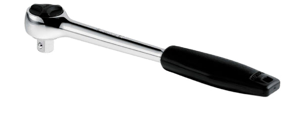 Ratchet Handle 1/2in Drive with quick-release, chrome finish, durable moulded handle – available at Keans Claremorris.