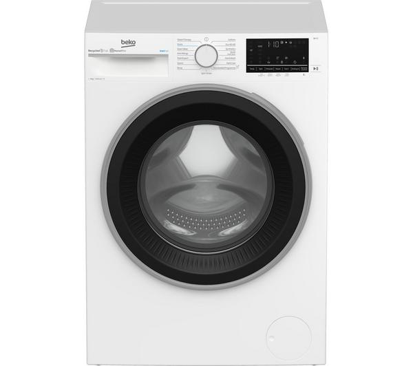 BEKO IronFast RecycledTub B3W5841IW Bluetooth 8 kg 1400 Spin Washing Machine - White