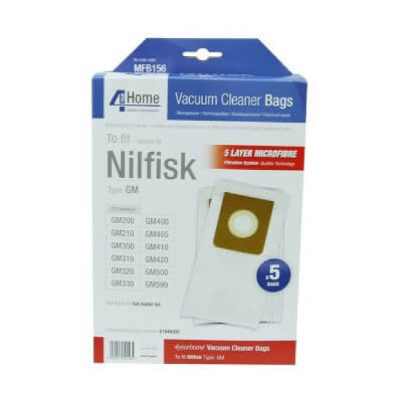Nilfisk GM200 replacement floorcare vacuum bags – durable, compatible, pack of 5 – available at Keans Claremorris