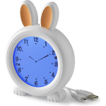 Load image into Gallery viewer, Alecto A004517  BC100BUNNY Sleep trainer, Night Light and Alarm Clock - Bunny
