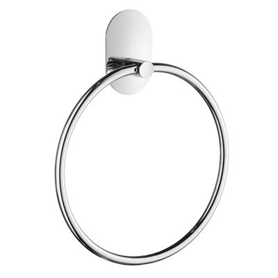 Smedbo B/Boden Polished Chrome Towel Ring, Round, Self-Adhesive, No Drilling, Durable, 10-Year Guarantee – Keans Claremorris
