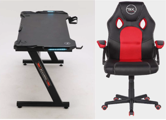 BX Gaming Desk & Chair Bundle (Delivery ONLY €9.99)