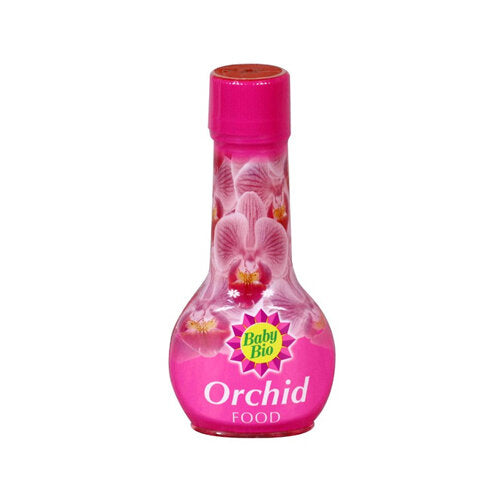 Baby Bio Orchid Food 175ml for greener leaves and vibrant flowers, easy dosing, available at Keans Claremorris.