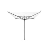 Brabantia Compact Rotary 4 Arm Clothes Line 40m UV-resistant lines, sturdy arms, easy umbrella setup, available at Keans