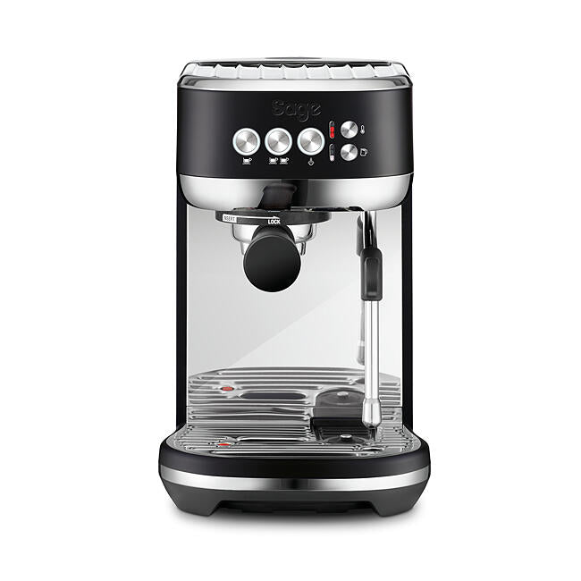 Sage The Bambino Plus espresso machine in brushed stainless steel with automatic milk frother, compact design – Keans