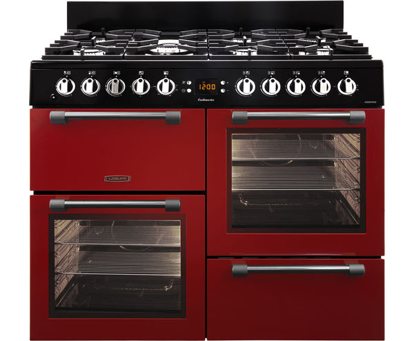 Leisure 100cm Cookmaster Dual Fuel Range Cooker Red