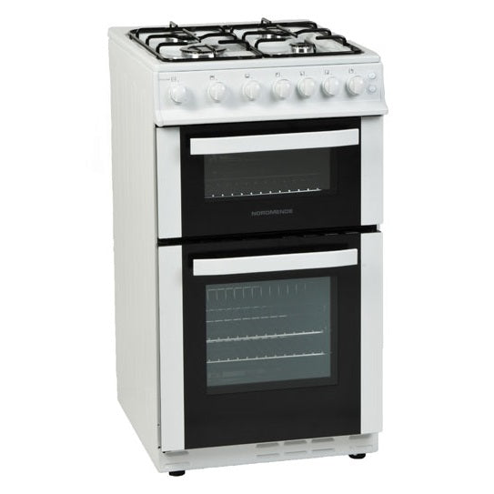 Nordmende 50cm LPG Twin Cavity Gas Cooker White