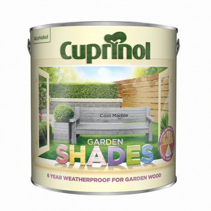 Cuprinol Garden Shades Cool Marble 2.5L water-based wood stain, 6-year protection, suitable for wood, brick, stone - Keans