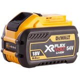 Dewalt DCB547 XR FlexVolt 54V 9.0Ah Li-ion Slide Battery for heavy-duty tools - Keans Claremorris