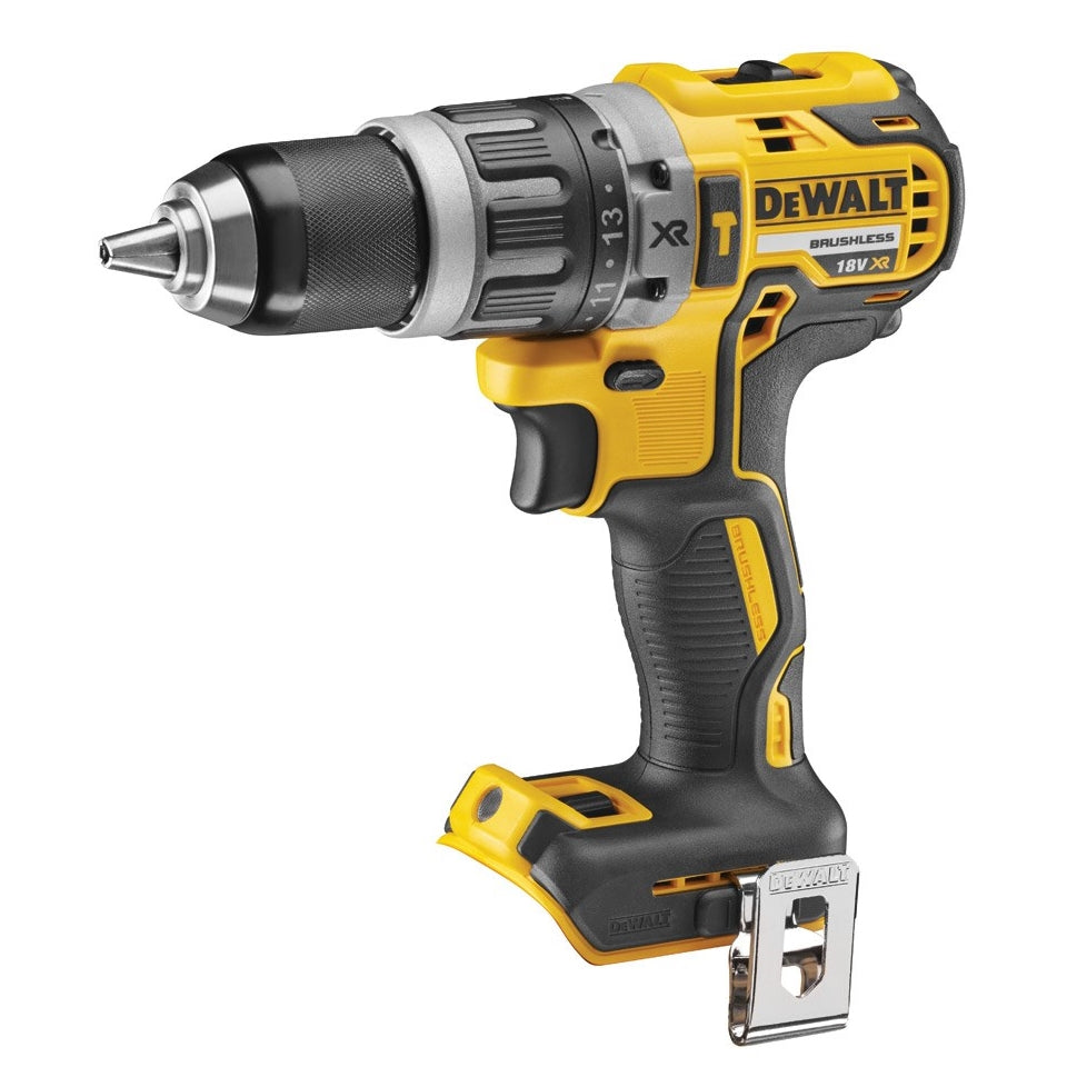 DeWALT Brushless Combi Drill DCD796N bare unit, 13mm chuck, 70Nm torque, compact design – Keans Claremorris