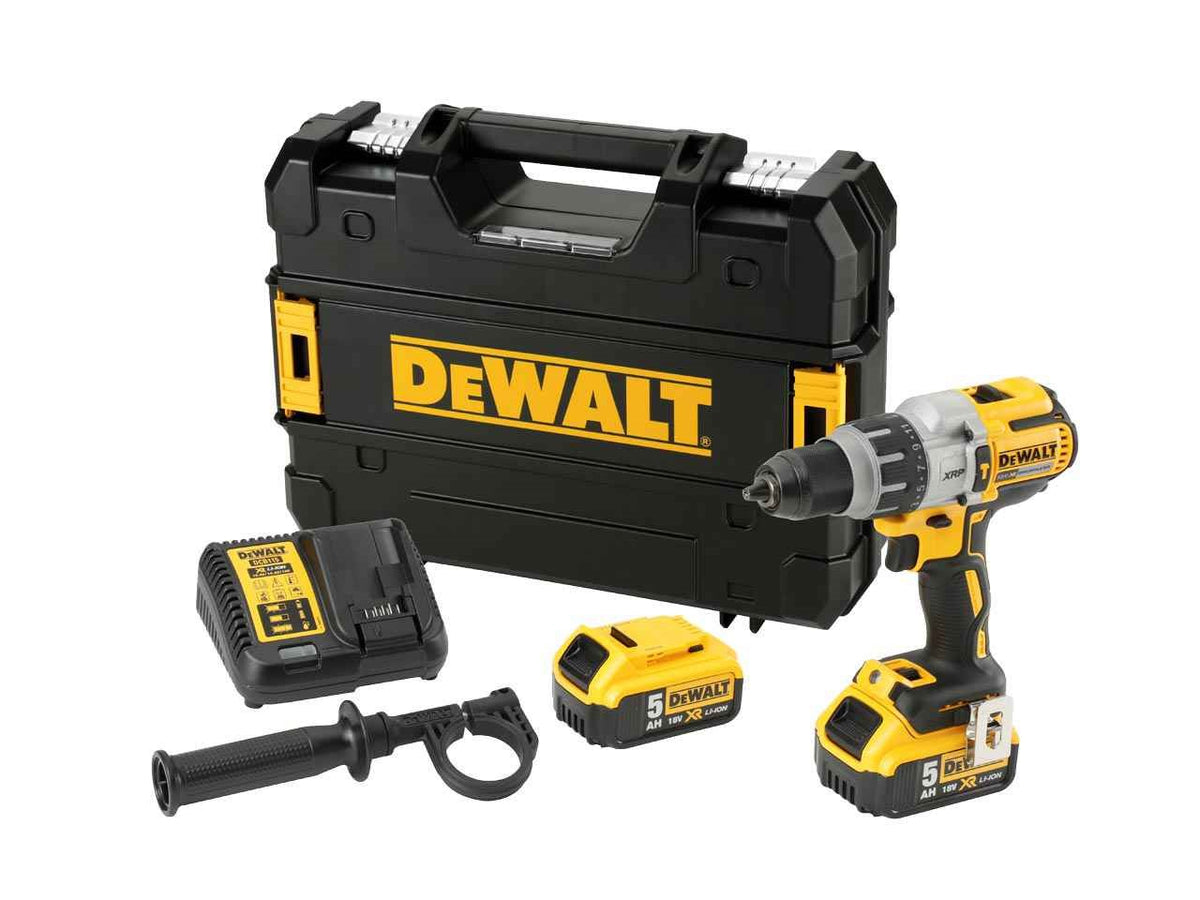 DeWalt DCD996P2 XR 18V Brushless Combi Drill with 2x5.0Ah batteries, 95Nm torque, 3-speed, TSTAK kit – Keans Claremorris