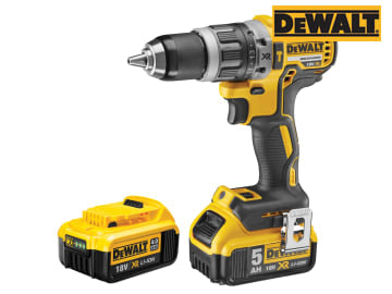 Dewalt DCD796PM XR Brushless Hammer Drill 18V 1 x 4.0Ah & 1 x 5.0Ah Li-ion