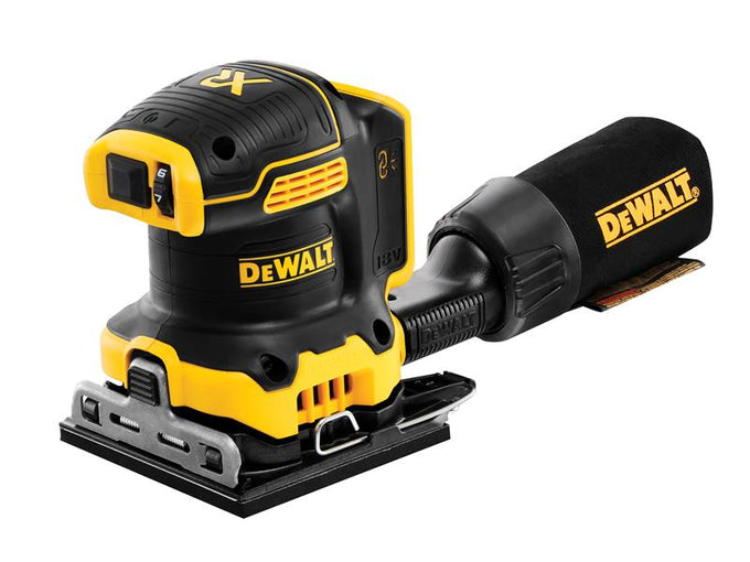 Dewalt DCW200N XR Brushless 18V 1/4 Sheet Palm Sander, cordless, dust-sealed, anti-slip grip – Keans Claremorris