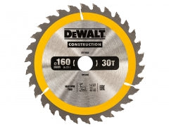 Portable DEWALT 190mm circular saw blade, 18T carbide teeth, impact-resistant, for softwood and composite cutting - Keans
