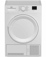 Beko 8kg sensor condenser tumble dryer DTLCE80051W, reverse drum, energy-saving, no vent needed – available at Kean’s