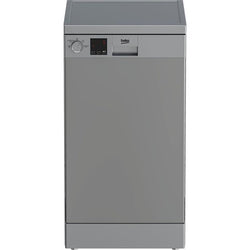 Beko DVS04020S 45cm slimline freestanding dishwasher, silver, quiet 49dB, energy-efficient, half load, Kean’s Claremorris –