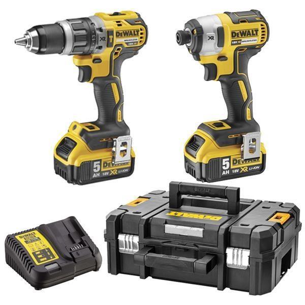 Dewalt DCK266P2 XR 18V Brushless Combi Drill & Impact Driver Twinpack with 2x 5.0Ah Batteries and Charger – Keans Claremorris